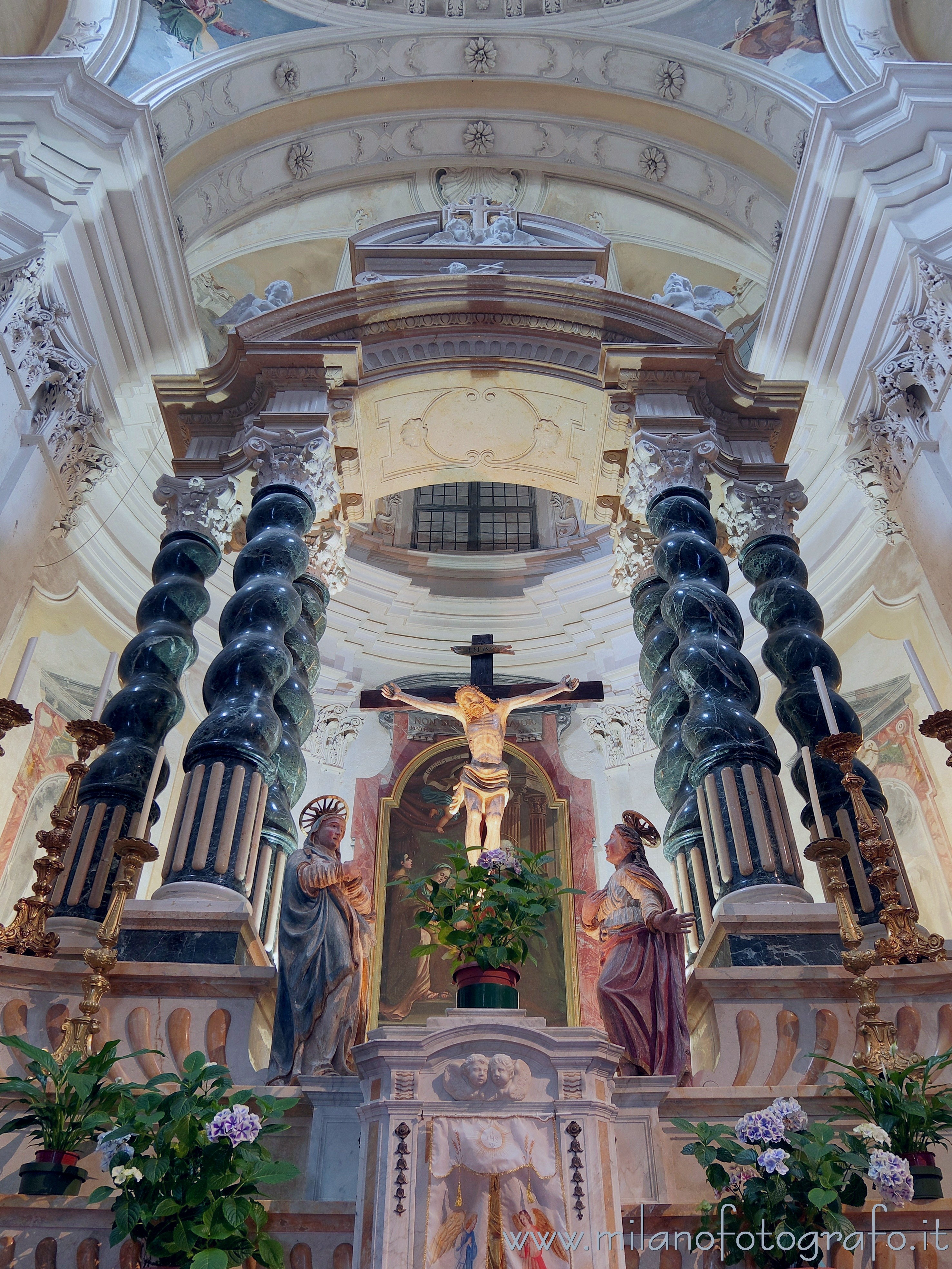 Campiglia Cervo (Biella, Italy) - Altar of the church  of the Sanctuary of San Giovanni di Andorno